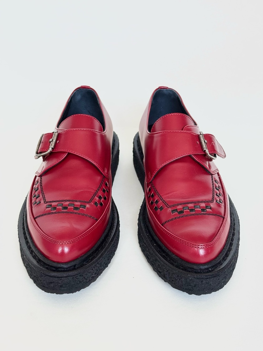 Saint Laurent by Hedi Slimane A/W14 Runway Leather Monk Strap Creepers - Rare - Picture 4 of 10